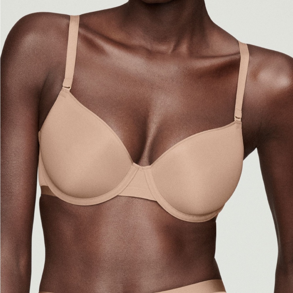 CUUP Demi-mesh bra, brand new with tag still attached, Taupe, 32D